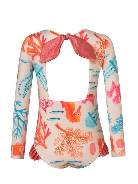 Pepita & Me: Knot Longsleeve One Piece (23027M03) – Swimwear