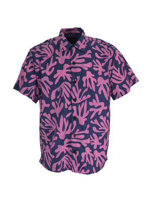 Lords of Harlech: Ralph Shirt (LHS-RALPH-LOOP-CORAL-CANVAS-PINK)