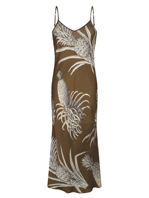 Aguaclara: Midi Slip Dress Pina 297 (PINA-297)