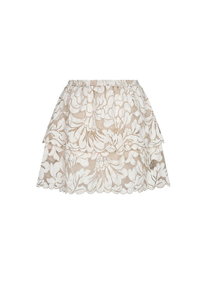 Aguaclara: Crème 506 Mini Skirt (CRÈME-506)