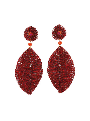 Lavish by Tricia Milaneze: Leaf Earrings (301-017-065)