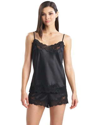 Natori: Peony Glamour Cami Tap Set (U76148-BLK)