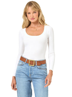 L Space: Ashlyn Long Sleeve (ASHTP25-WHT)