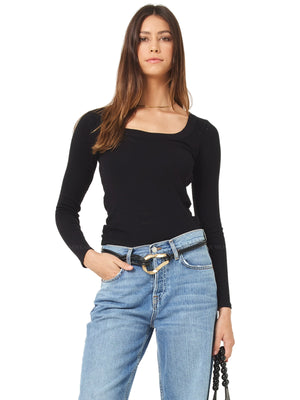 L Space: Ashlyn Long Sleeve (ASHTP25-BLK)