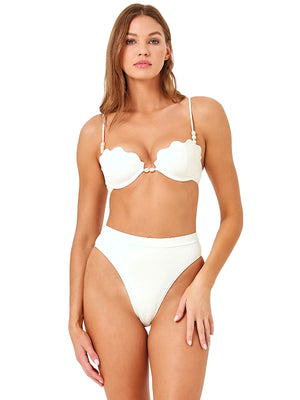L Space: Sunrise Shell-Frenchi Bikini (PPSST24A-CRM-PPFRB24A-CRM)