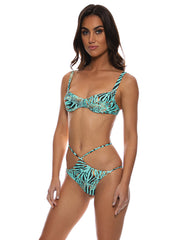 Luli Fama: Wide Strap Balconette-Reversible Diamond Cut Bikini (L732J27-035-L732J42-035)