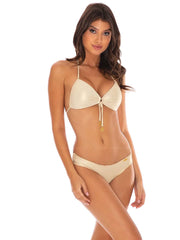 Luli Fama: Molded Push Up Bandeau Halter-Full Ruched Back Bikini (L176435-316-L176521-316)