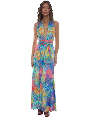 Luli Fama: Convertible Maxi Dress (L779J71-111-DG)