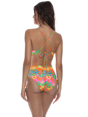 Luli Fama: Scoop Neck Drawstring-High Waist Bikini (L782W32-111-L782W33-111)