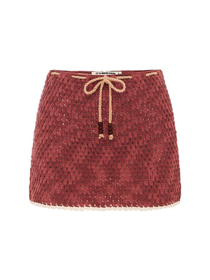 It's Now Cool: The Mini Crochet Skirt (INC329-AZL)