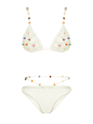 Maliluha: Sunset Bird Bikini (SS23BKN07-WHT)