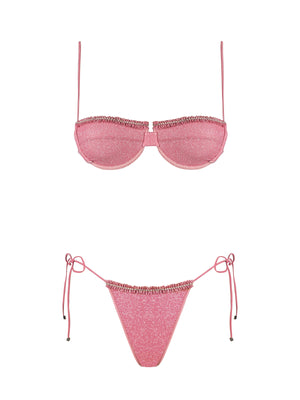 Seashell: Negin Balconette-Luma Bikini (WT0010_SS-ROSE-WT0011_SS-ROSE)