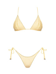 Seashell: Daisy Triangle-Tie Side Bikini (WT0071_SS-YELL)