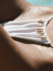 Seashell: June Halter-Pearl Tie Side Bikini (WT0001_SS-WHITE-WT0002_SS-WHITE)