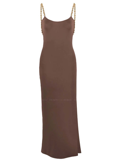 Seashell: Ophelia Midi Dress (WT0042-SS-CACAO)