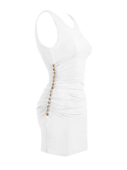 Seashell: Bregje Mini Dress (WT0040-SS-WHITE)