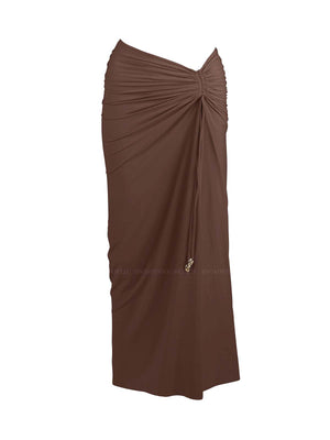 Seashell: Pauline Long Skirt (WT0039-SS-CACAO)