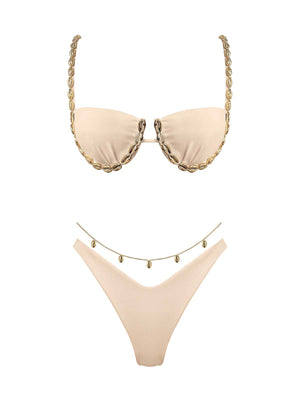 Seashell: Colette-Alana Bikini (WT0035-SS-SAND-WT0036-SS-SAND)