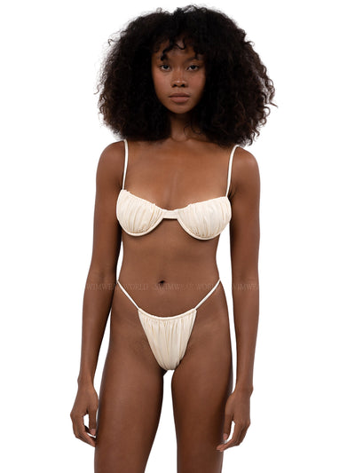 Belle The Label: Sakina-Pia Bikini (R2431P-CRM-R2432-CRM)
