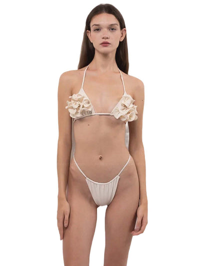 Belle the Label: Flora Bikini (R2420C-CRM-R2421C-CRM)
