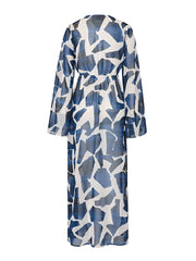 Milly: Vince Ocean Puzzle Chiffon Coverup Dress (43VD09-NVY)