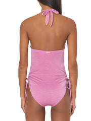 Milly: Shimmer Halter One Piece (31VW93-PNK)