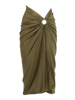 Isabel Beachwear: Bamboo Ring Midi Skirt (BMBOSKRT-SGRE)