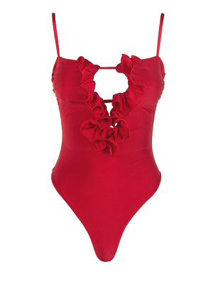 Isabel Beachwear: Mermaid One-Piece (MRMD-RED)