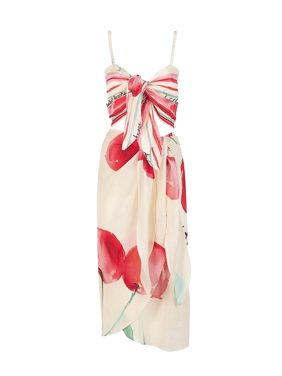 Isabel Beachwear: Lino Bandeau-Lino Skirt