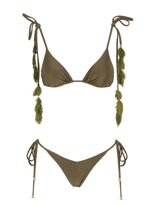 Isabel Beachwear: Plumage Bikini (PLMGE-SGRN)