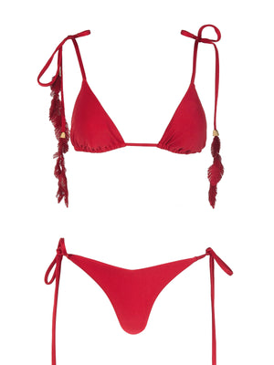 Isabel Beachwear: Plumage Bikini (PLMGE-RED)