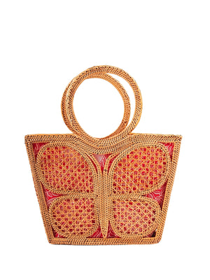 Jelavu: Mariposa Medium Tote Bag (JELB-MARIPOSA-NAT)