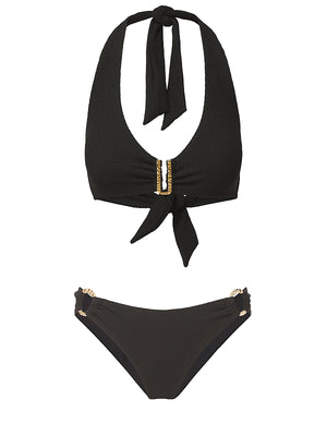 Change of Scenery: Melissa-Ring Trim Bikini (2305TEX2018BK-2411TEX3029BK)