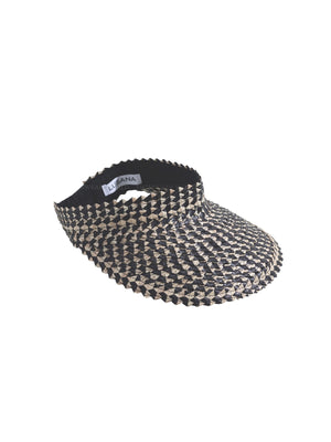 Lusana: Speckled Baha Visor Black-Off White (SBAHBKO-SBOW)