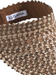Lusana: Speckled Baha Visor Brown-Off White (SBAHBRO-SBRW)