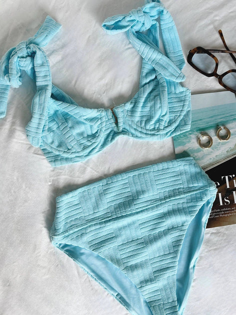 LIMOARE★ Blair Bikini Set (3P)★2色 Blaire 3 Piece Bikini Set - White/combo | Fashion Nova