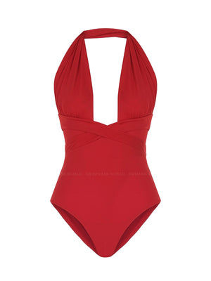 Oye Swimwear: Roman One Piece (ROMANO-RED)