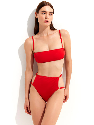 Oye Swimwear: Minnie Bikini (MINNIET-RED-MINNIEB-RED)