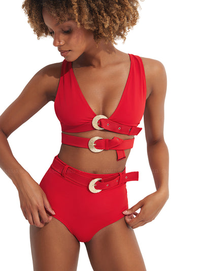 Oye Swimwear: Portia Bikini (PORTIAT-RED-PORTIAB-RED)