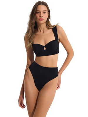Oye Swimwear: Celestina Bikini (CELESTINAT-BLK-CELESTINAB-BLK)
