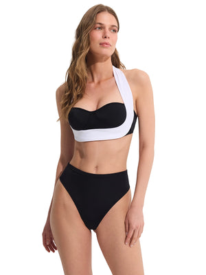 Oye Swimwear: Beatrice Bikini (BEATRICET-BLKWHT-BEATRICEB-BLKWHT)
