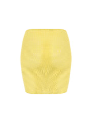 Montce Swim: Yellow Crochet Sarong (MS043)