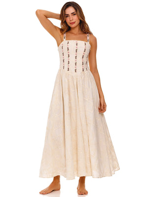 Agua Bendita: Emerald Dress (17491)
