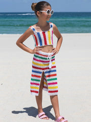 Nessi Byrd: Rainbow Crop-Siena Skirt (NBK-CT23205-MLT-NBK-R02-MLT)