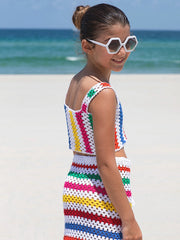 Nessi Byrd: Rainbow Crop-Siena Skirt (NBK-CT23205-MLT-NBK-R02-MLT)