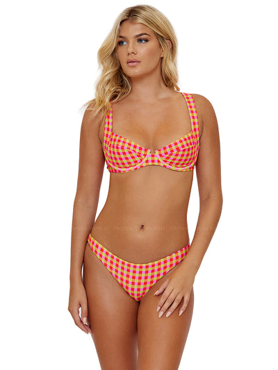 PQ Swim: Perla Halter-Basic Ruched Bikini (GIN-033T-GIN-211)