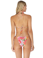 PQ Swim: Embroidered Tri-Embroidered Tie Bikini (FLO-130R-FLO-213)