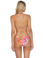 PQ Swim: Embroidered Tri-Embroidered Tie Bikini (FLO-130R-FLO-213)