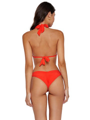 PQ Swim: Beaded Brynn Halter-Basic Ruched Bikini (MIL-792H-MIL-211)