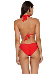 PQ Swim: Beaded Brynn Halter-Basic Ruched Bikini (MIL-792H-MIL-211)